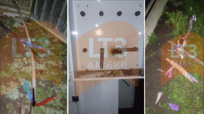 Cables cortados y una radio fuera de aire.