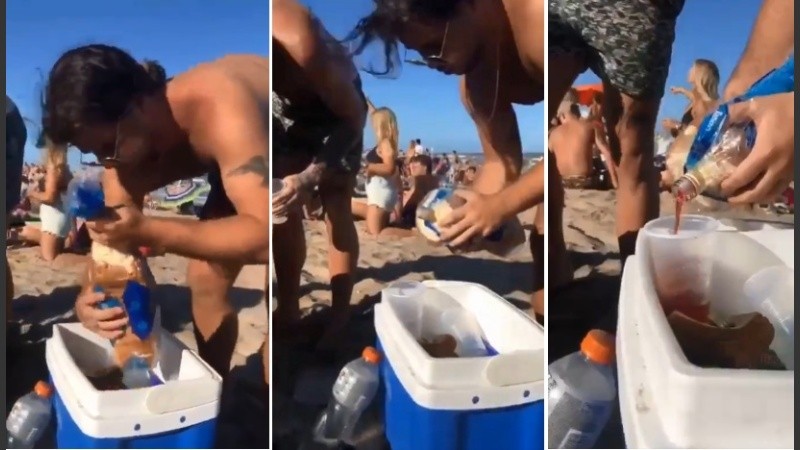 Camuflaron la botella en un paquete de pan lactal. 