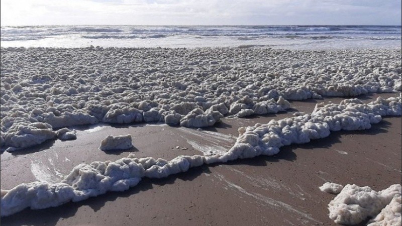 Los turistas llenaron las redes de fotos de fenómeno.