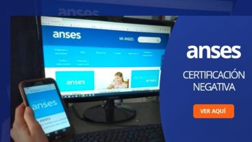 El trámite de "certificación negativa" se realiza a través del sitio web de la Ansés,