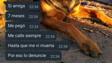 Úrsula le contó a su amiga que su ex le pegó durante siete meses.