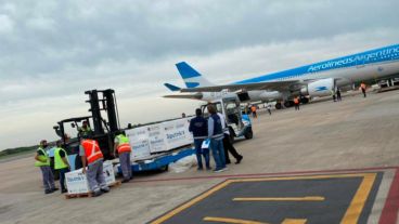 Aerolíneas ya trajo tres tandas de la vacuna rusa.