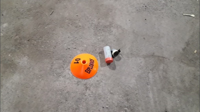 Trabajó en el lugar la sección de Neutralización de Explosivos.