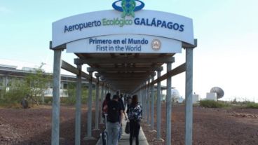 Las estructuras son sostenidas por tuberías de acero de unos 30 centímetros de diámetro que fueron recuperadas de los campos de extracción petrolera de la Amazonía ecuatoriana.