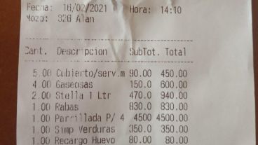 "Entrás a rappi y ya te cobran mil pesos y se quejan por 1.500 por persona en un restaurant" comentó un usuario.