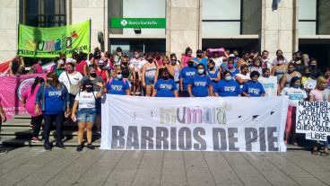 La movilización se realizó desde la sede de Gobernación a Tribunales.