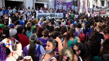 La movilización se realizó desde la sede de Gobernación a Tribunales.