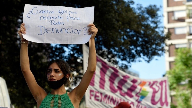 La movilización se realizó desde la sede de Gobernación a Tribunales.