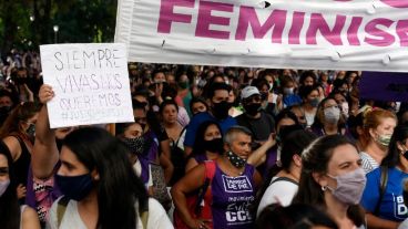 La movilización se realizó desde la sede de Gobernación a Tribunales.