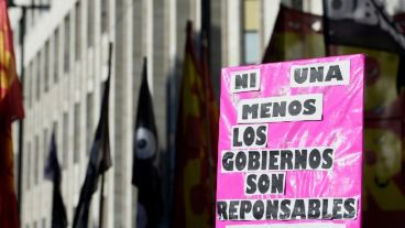 La movilización se realizó desde la sede de Gobernación a Tribunales.