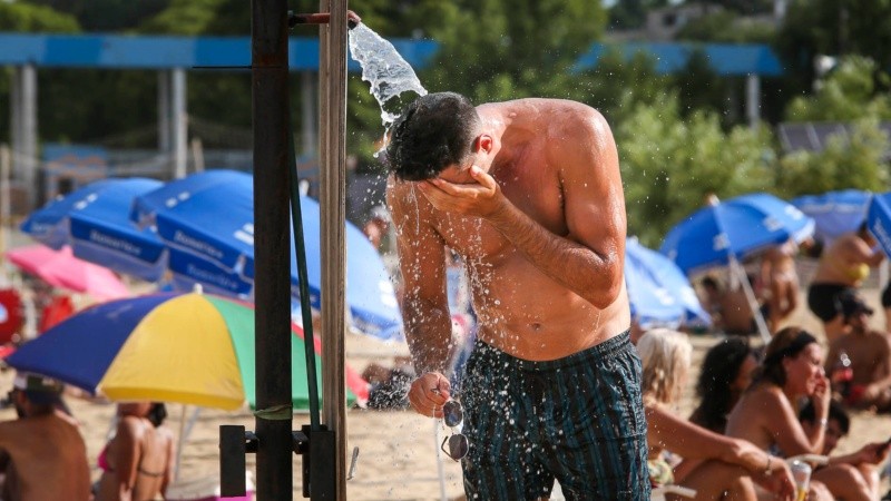 Agua para resfrescarse.