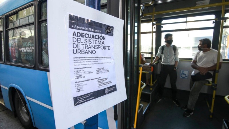 La adecuación del transporte modificó varios recorridos.