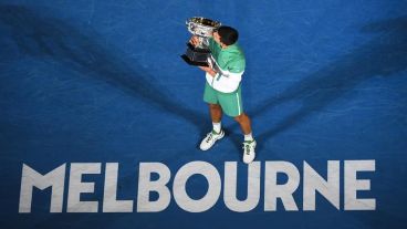 El serbio festejó en Australia.