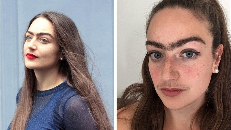 La joven lleva casi un año sin depilarse las cejas. La última vez fue en marzo de 2020.