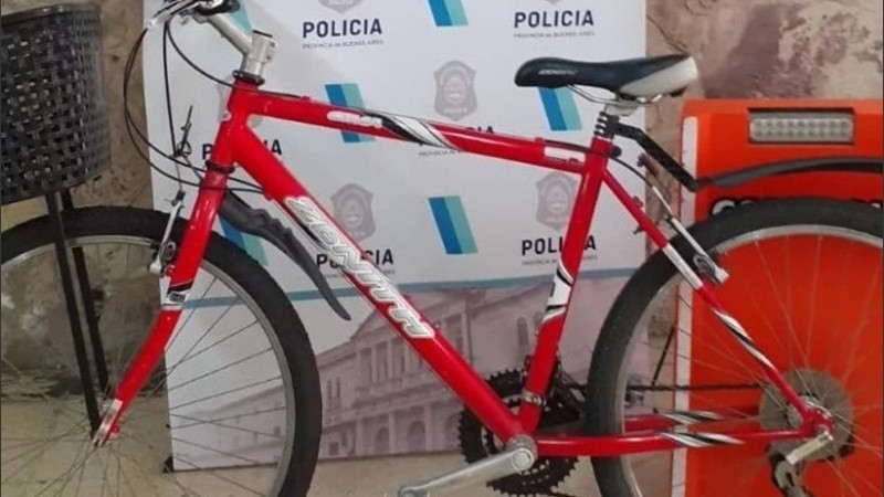 La bicicleta robada que el ladrón intentó vender por Facebook
