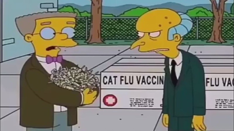  En el fragmento que se hizo viral se ve al Señor Montgomery Burns, el hombre más poderoso de Springfield yendo al hospital de la ciudad acompañado de su asistente y secretario personal, Smithers.