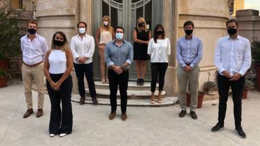 Las nuevas autoridades de la Fundación.