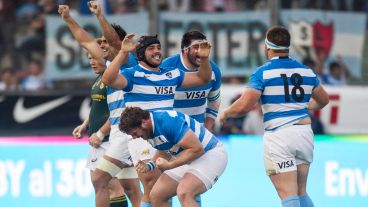 Los Pumas se preparan para la Copa del Mundo de Francia.