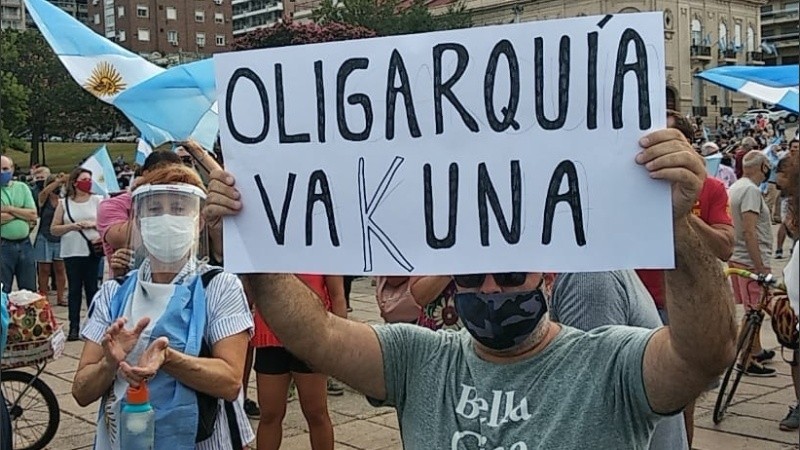 En Rosario, el epicentro fue el Monumento a la Bandera.