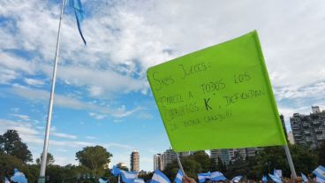 En Rosario, el epicentro fue el Monumento a la Bandera.