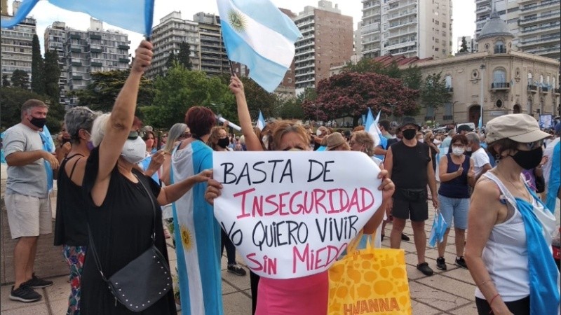 En Rosario, el epicentro fue el Monumento a la Bandera.