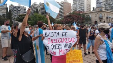 En Rosario, el epicentro fue el Monumento a la Bandera.