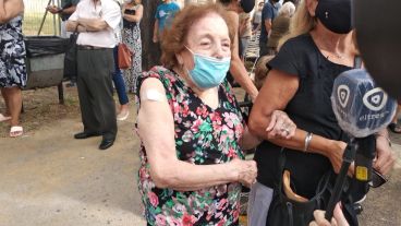 Marta dijo que nunca dudó en vacunarse.