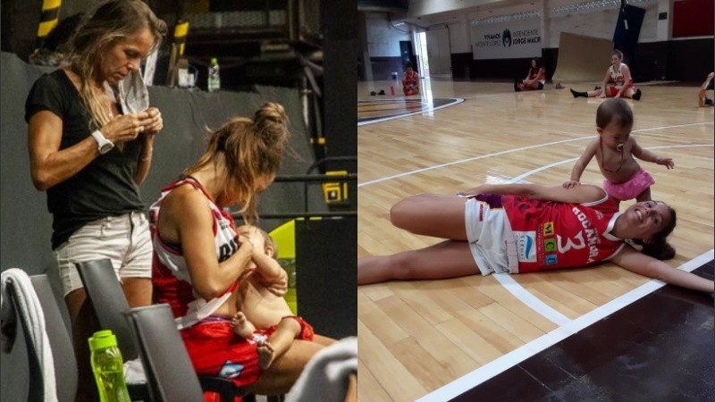 González explicó que la decisión de seguir jugando tras el nacimiento de Madi fue “importante” porque tuvo que coordinar su vida deportiva con la laboral.