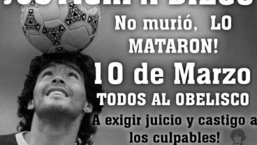 Será el 10 de marzo a las 18, en el Obelisco.