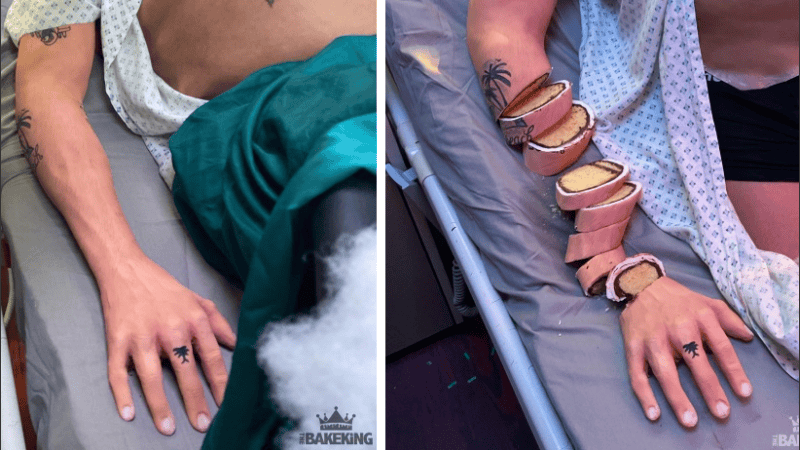 El nivel de detalle de la torta demuestra el talento del repostero.    