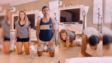 Mica Viciconte y Fabián Cubero.