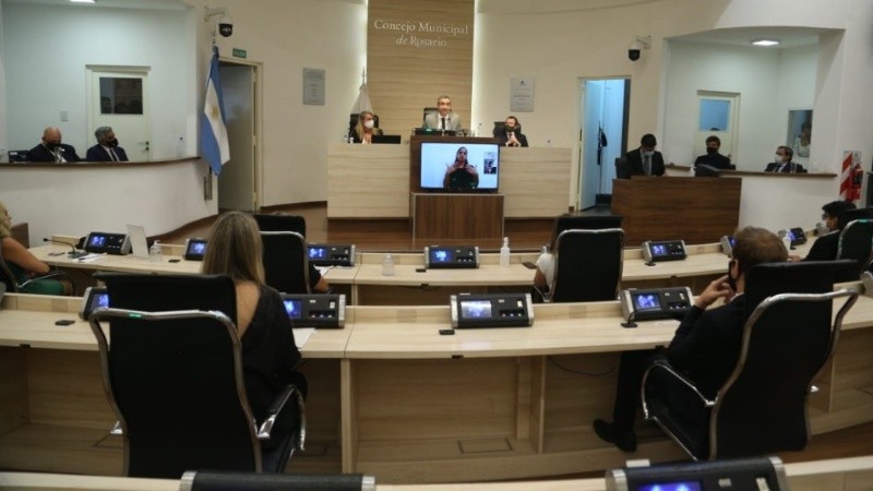 Javkin abrió las sesiones del Concejo este jueves.
