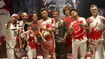 La banda uruguaya y la trapera rosarina, juntos.