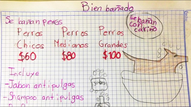 La madre del niño agradeció a aquellos que se sumaron al emprendimiento del hijo.