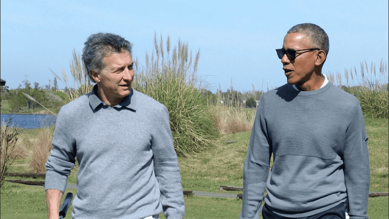 Macri y Obama entablaron una relación amistosa entre 2016 y 2017, cuando se encontraban en el poder de sus respectivos países.     