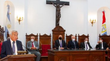 El presidente de la Corte Suprema de Justicia de Santa Fe, Roberto Falistocco.