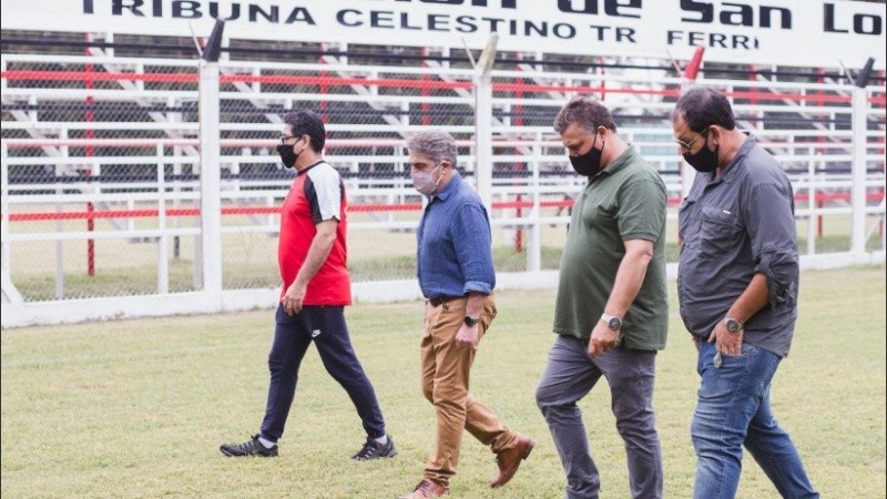 La recorrida de Traferri por los clubes de San Lorenzo