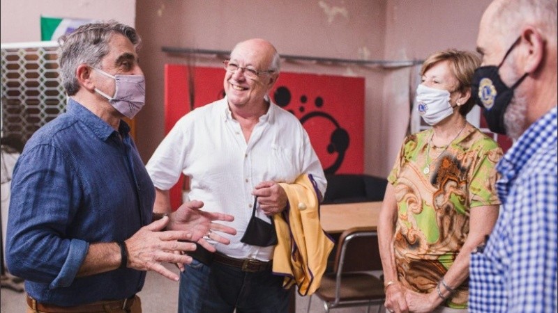 La recorrida de Traferri por los clubes de San Lorenzo