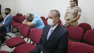 El ex jefe de Drogas Alejandro Druetta escuchando su condena a 10 años de prisión.