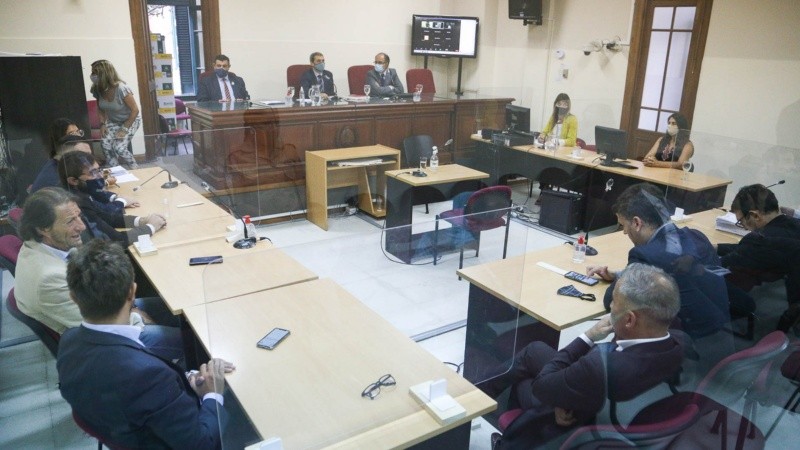 El tribunal federal que condenó a Druetta, Caporale y Delmastro, entre otros investigados. 