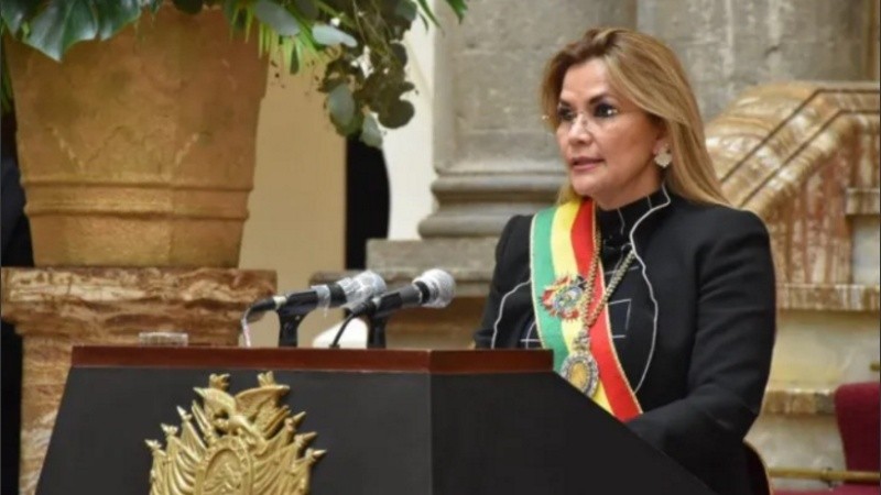 La expresidenta de facto de Bolivia, Jeanine Áñez.
