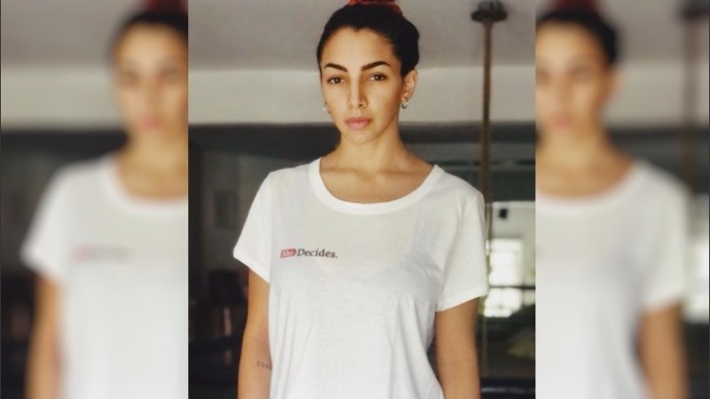 La actriz y cantante Thelma Fardin.