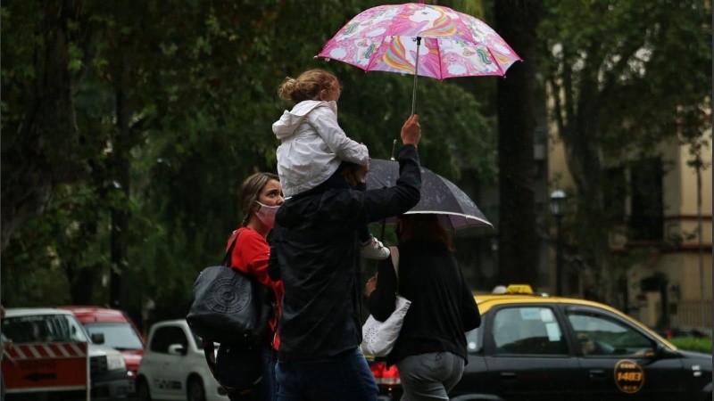 Lluvia torrencial en este martes a la mañana. 