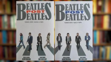 Portada de los dos tomos de "Beatles post Beatles"