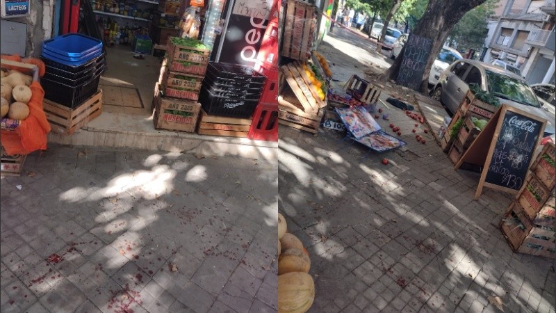 La violenta agresión ocurrió minutos antes de las 9 de este jueves.