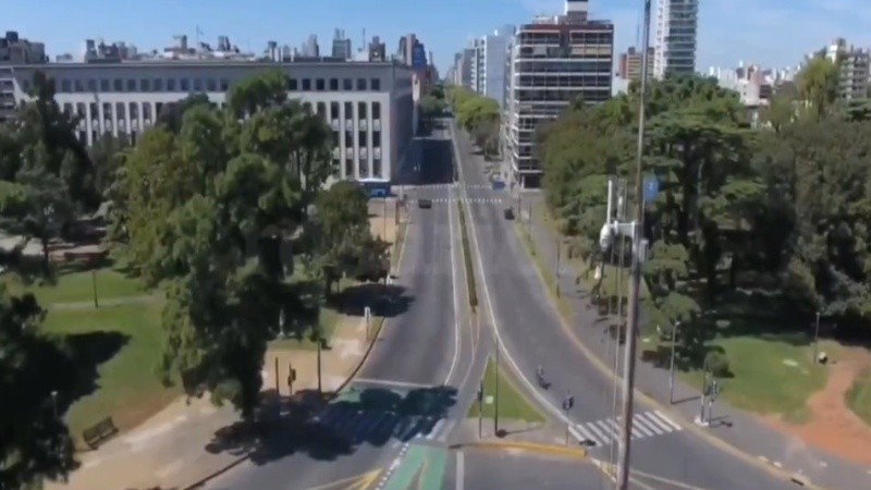 Viernes 20 de marzo de 2020. Las calles de la ciudad vacías por la cuarentena.