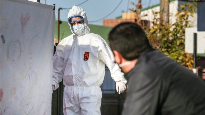 Rosario llegó a 1.375 contagios en un día en octubre del año pasado.