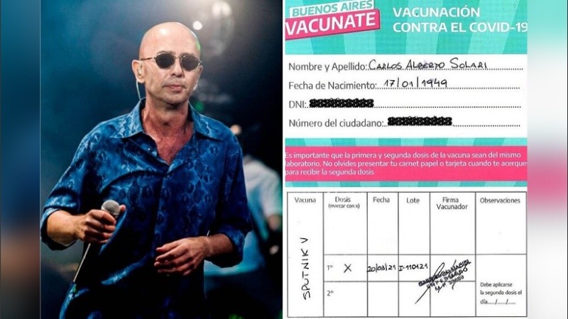 El cantante recibió duras críticas tras compartir que se había vacunado contra el covid-19. 