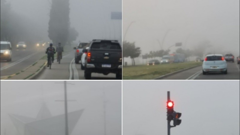 Postales de una ciudad cubierta por la niebla. 