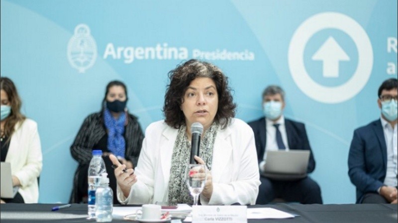 La ministra de Salud de la Nación, Carla Vizotti.